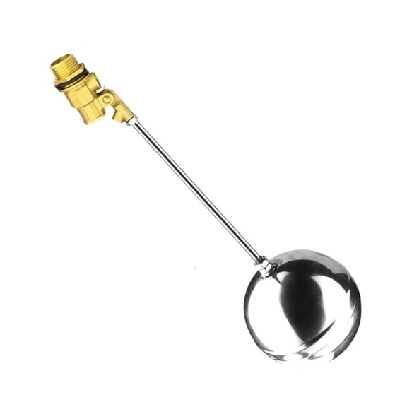Yammee Quiet 1/2inch Brass Float Valves Water Tower Water Tank Level Flows Automatic Control Valves for Water Tank Pump Enduring