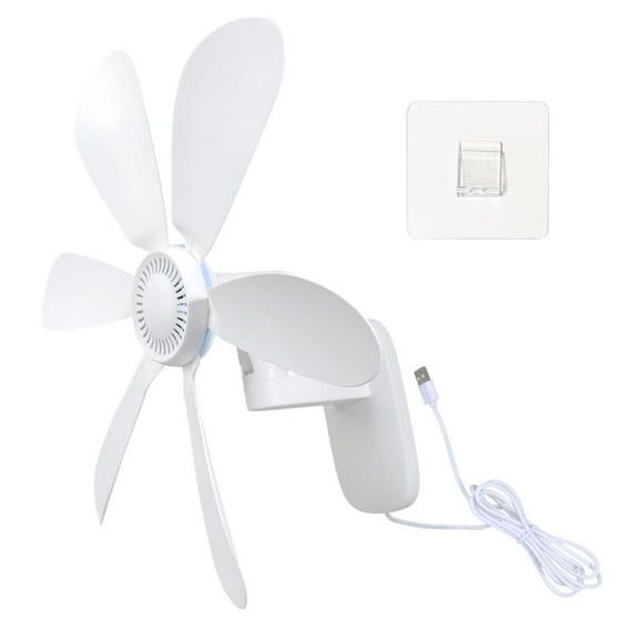 Yammee Quiet 56dB USB Wall Fan 16.5 Inch Plastic Design For Car Bedroom Garage Spaces