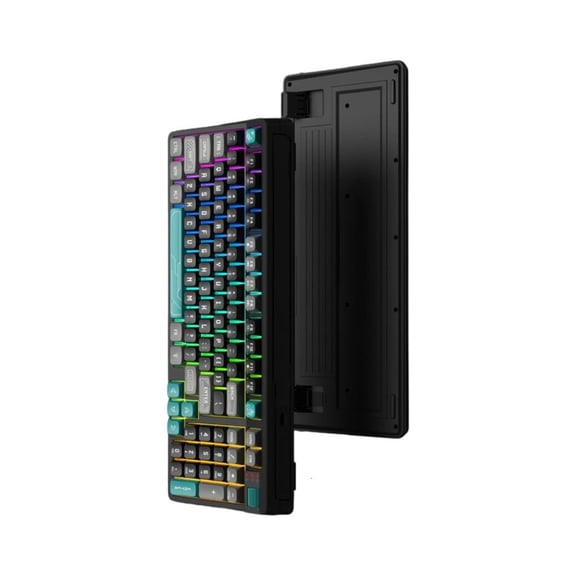 Yammee RGBs Illuminates Gaming Keyboards Compact 97Key Layout ABS Construction Volumes Control Knob Cord Design