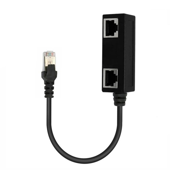 Yammee LAN Ethernet Splitter Cable RJ45 1 Male to 3 Female LAN Ethernet Splitter Adapter Cable Socket Connector Easy to Use