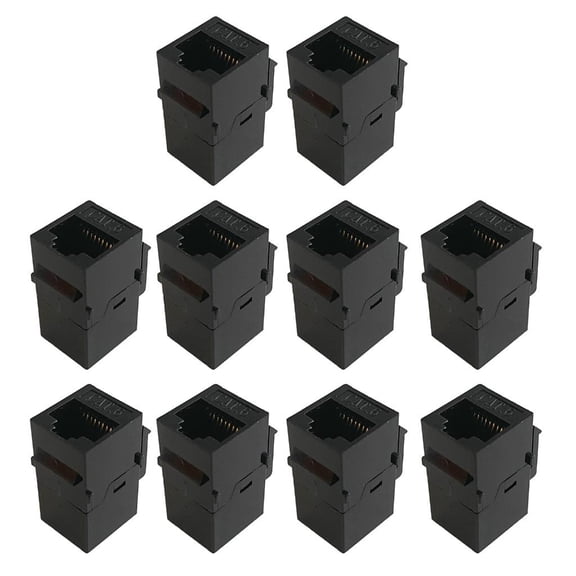 Yammee RJ45 Connector CAT6 Straight Through Network Modules Information Socket CAT5E CAT6 Inline Coupler Cable Adapter Ethernet