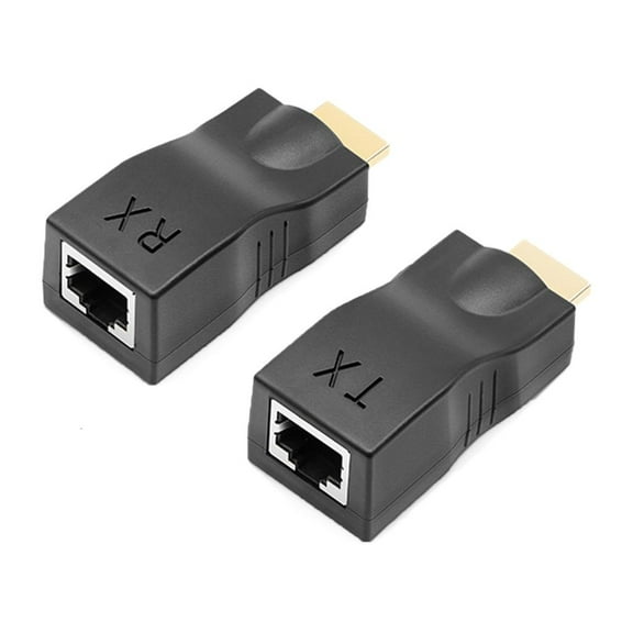Yammee RJ45 Networking Extender HDTV-compatible Delivers 1080p Video Up to 30Meters for Gaming Office and Educational Setting