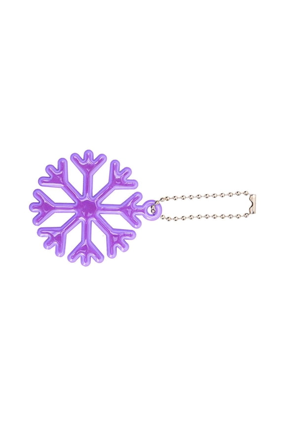 Yammee Reflective Keychain Kids Safety Reflector Pendants Snowflake Shape Bag Pendant