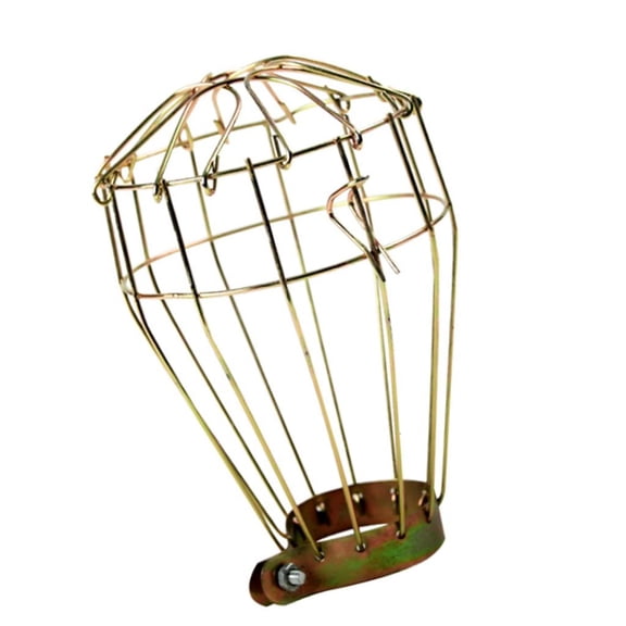 Yammee Retro Hanging Bulb Protective Cover Iron Mesh Shade For Industrial Decor