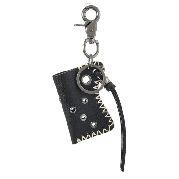 Yammee Retro Style Leather Lighter Cover Keychain Sturdy Leather Lighter Case Keychain Accessory Ideal for Camping and Parties