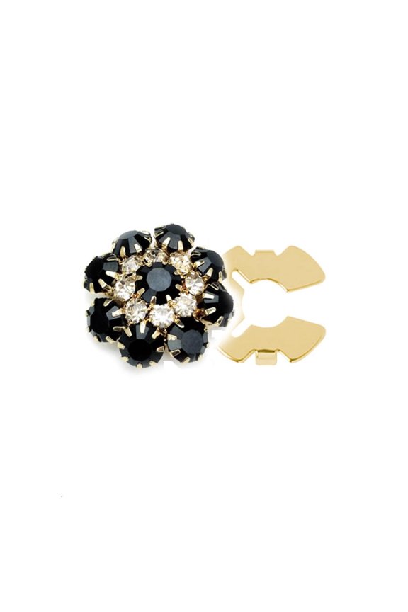 Yammee Rhinestones Button Cover Flower Button Cover Decorative Button for Men Women
