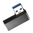 thumbnail image 1 of Yammee 90 Degree Bend USB 3.0 Male to Female Adapter for Mouse Keyboard and More Black, 1 of 8