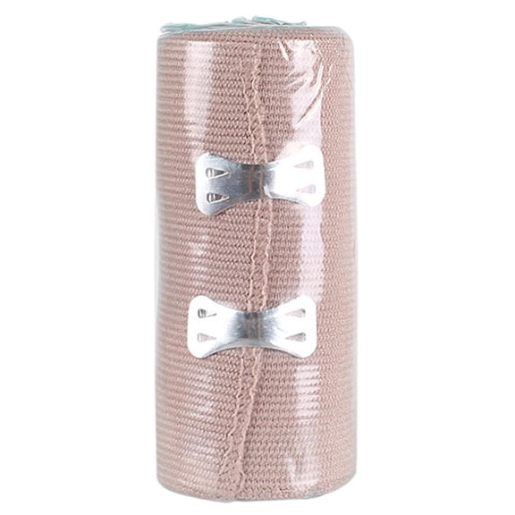 Yammee Roll Of Elastic Compression Bandage Wrap with Hooks, Athletic Sport Support Tape