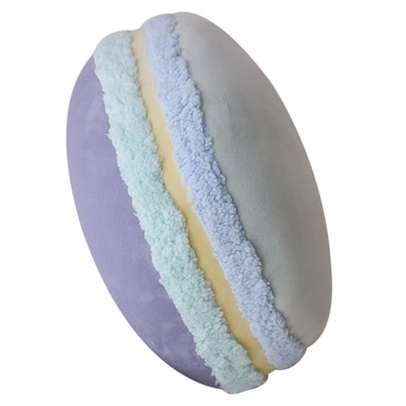 Yammee Round Cushion Plush Pillow Waist Cushion Macaron Patch Color Soft Throw Pillows
