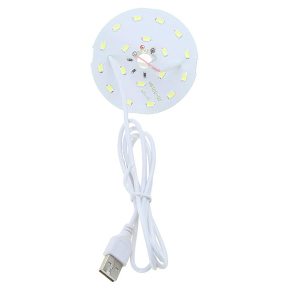 Yammee Round LED Light Panel Adjustable White-light Warm Light 5V USB DIY Handmade Item
