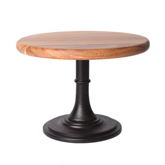 Yammee Round Ornate Wood Plateau Riser for Dessert Stand Cake Display Holder Cute Gift