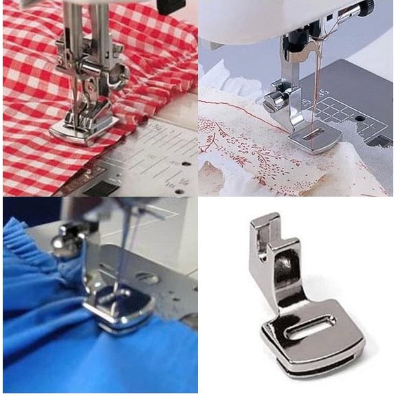 Yammee Ruffler Hem Presser Foot For Home Sewing Machine for Brother Singer Janome Kenmo