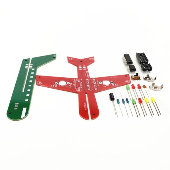 Yammee STEM Learning Flashing LED Circuit Board Plane Model Electronics Unassembly