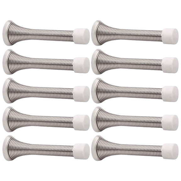 Yammee Set of 10 Heavy Duty 85mm Spring Door Stoppers Carbon Steel Door Stops for House