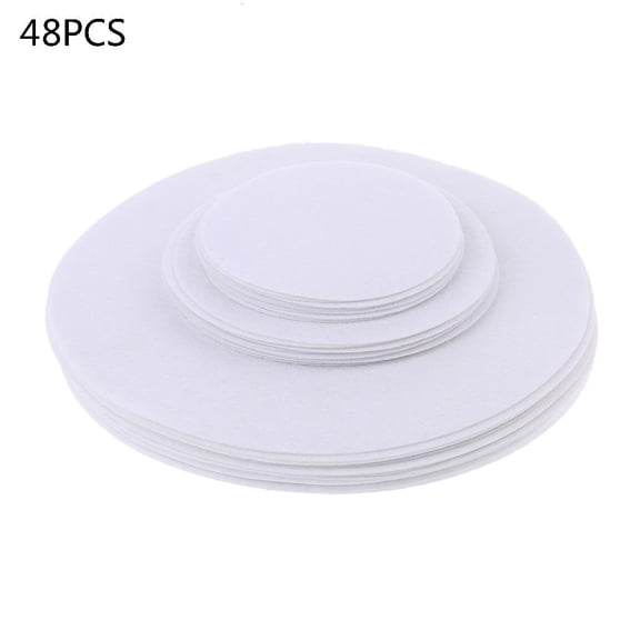Yammee Set of 48 Soft Felt Plate Dividers 3 Sizes Pan Separator Pads Cookware Bakeware