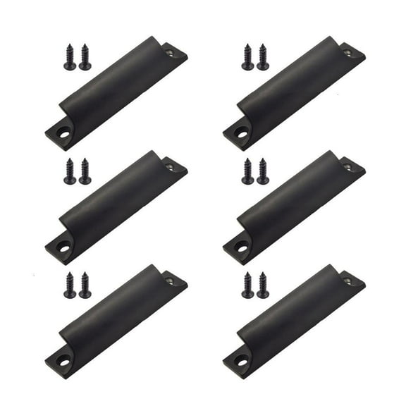 Yammee Set of 6 Aluminum Cabinet Pull 3 Inch Center to Center Drawer Pulls Easy to Use for Kitchen & Bathroom Drawer Handles