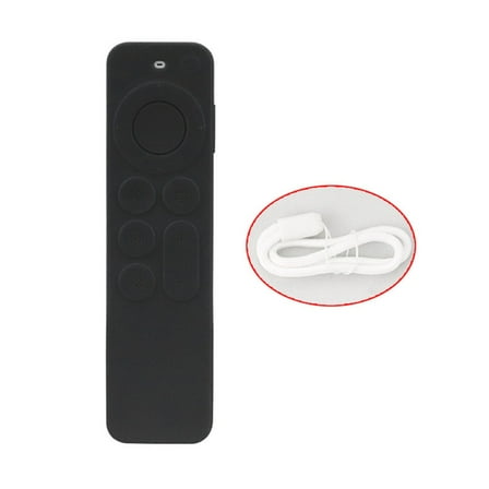 Yammee Silicone Case Cover for Apple TV 4K 6Th 2021 Smart TV Remote Control Shockproof Anti-Lost Anti-Slip Protective Cover