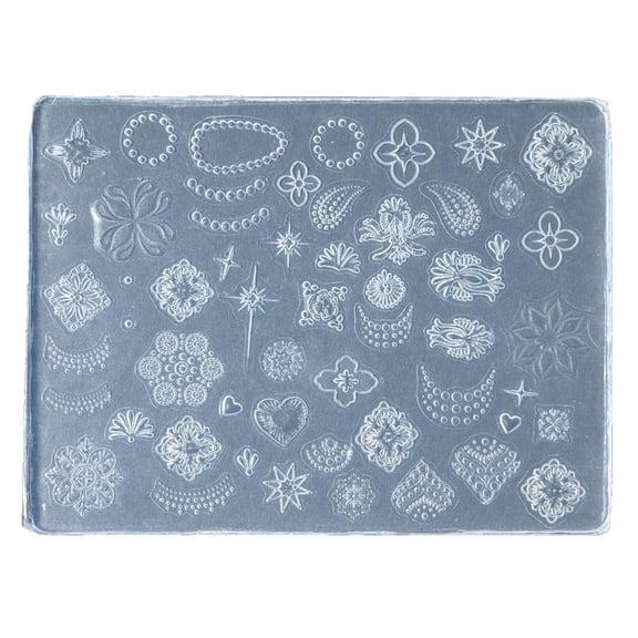 Yammee Silicone Embossed Making Molds Nail Carving Mold Ornament for Jewelry Making