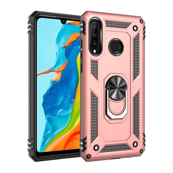 Yammee Skin Cover Case for P30/Lite Shockproof Bumper Shell with Kickstand