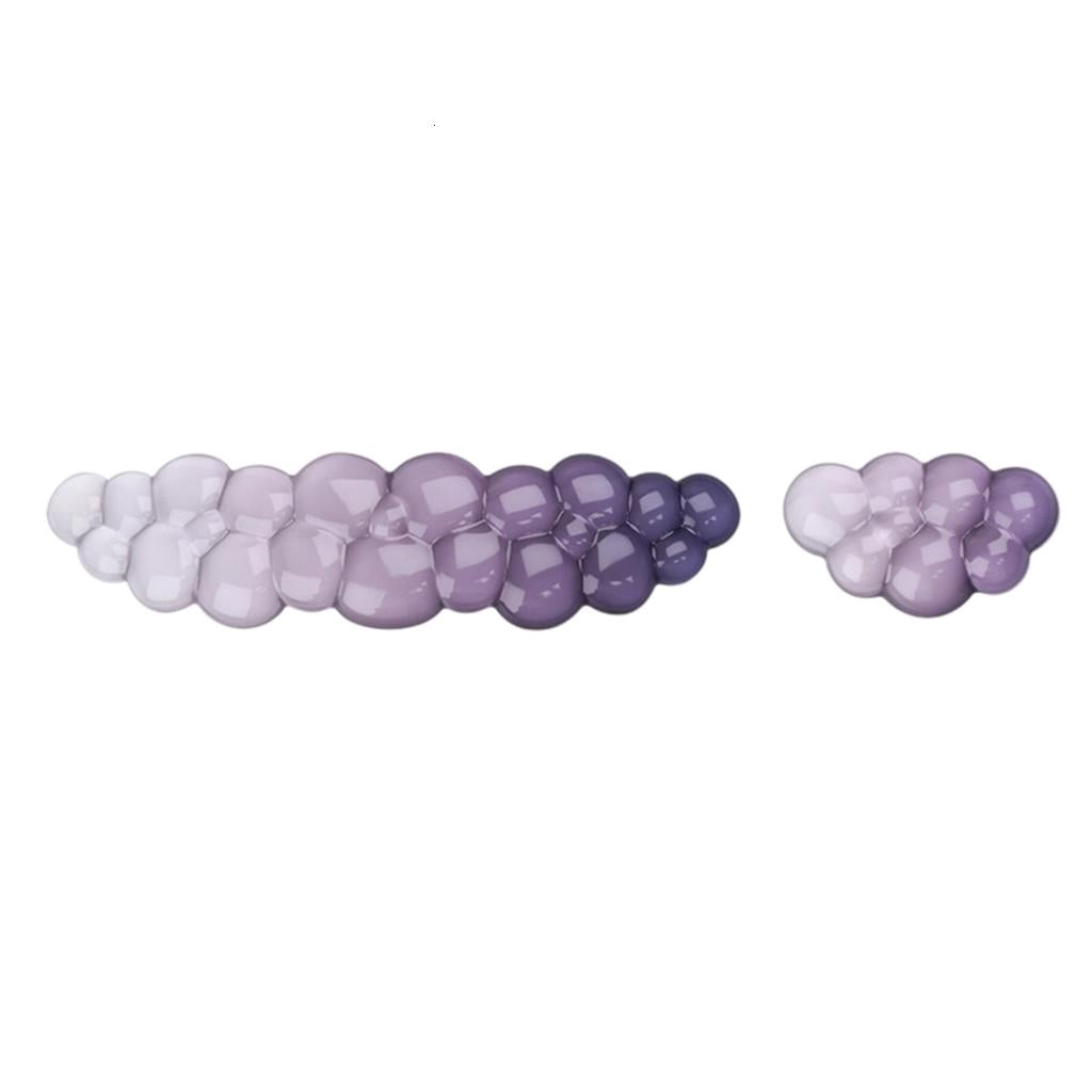 Yammee Slipproof Ergonomic Wrist Rest For Computer Keyboard & Mouse Pad Cloud Designing