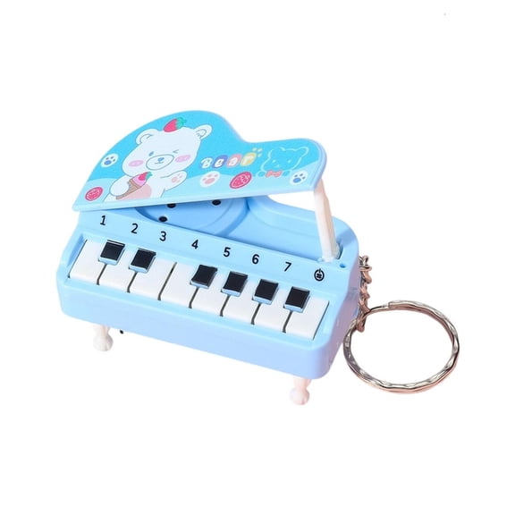 Yammee Small Electronic Piano Keychain Vertical Small Piano Key Pendant Cute Musical