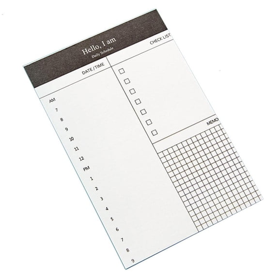 Yammee Small Notepads Daily Schedule Planner Small Notebook Tearable 50 Sheets Unlined Pocket Writing Pad Checklist Notepads