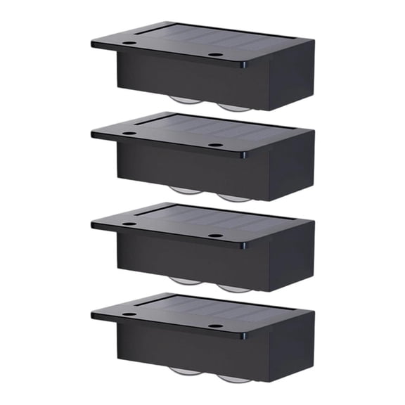 Yammee Solar Step Lights Outdoor Waterproof Energy Efficient for Garden Stairs Railings