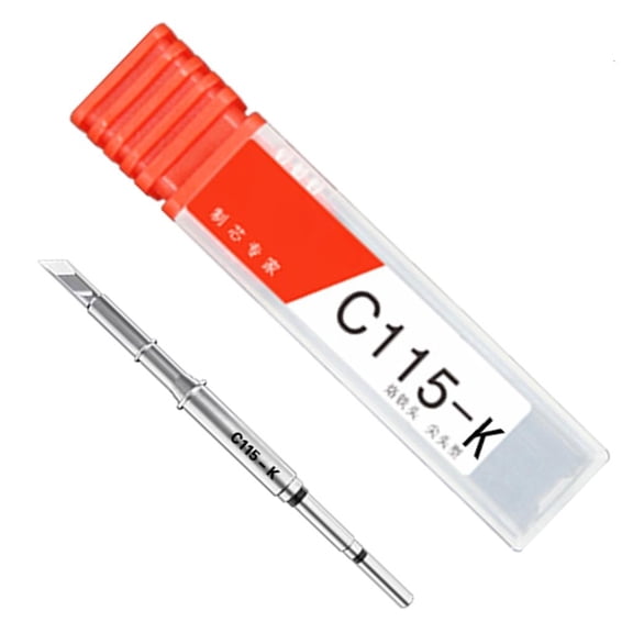 Yammee Soldering Iron Tip Stainless Steel Replacement for C115 C210 Soldering Iron Power Tool Electrician Various Models