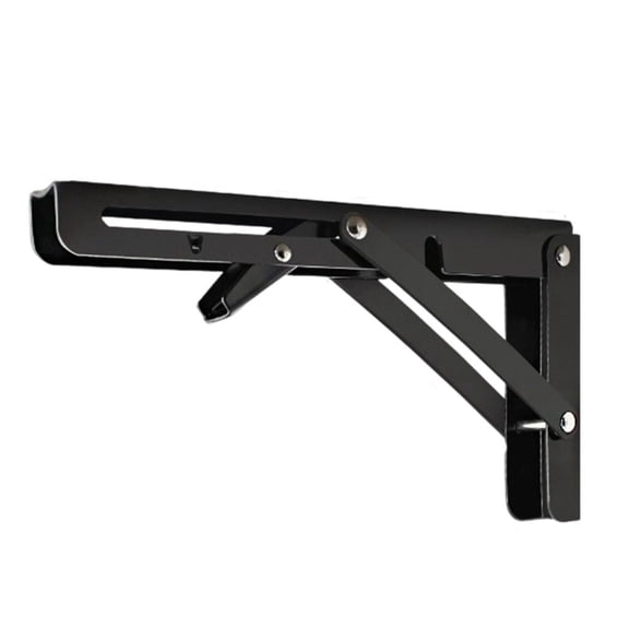 Yammee Space Saving Foldable Shelf Brackets Adjustable Wall Shelves Mounted Table Shelf Brackets for Home Office Garage