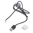 thumbnail image 1 of Yammee Spring Terminal USB2.0 Male Charging Cable 5V Solderless Connection Plastic Texture for Projects Power Cord 100cm/180cm, 1 of 9