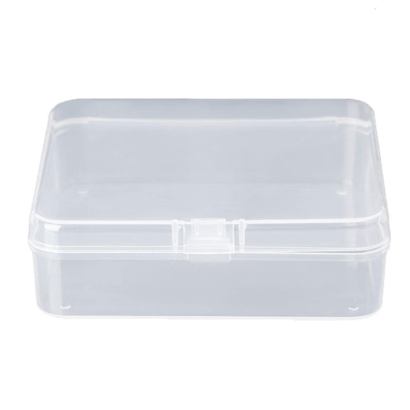 Yammee Square Transparent Plastic Jewelry Storage Boxes Beads Crafts for Case Container