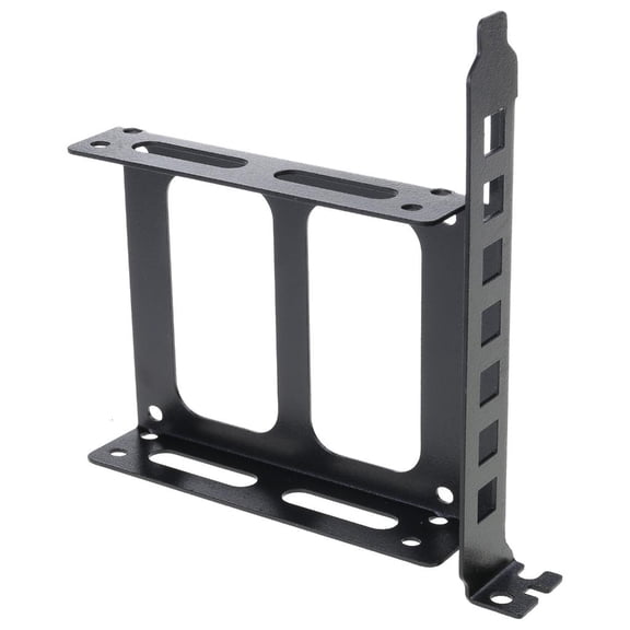 Yammee Stable Desktop Computer SSD HDD Mounting Bracket SSD HDD Holder for PCI Slot Expansion Metal Frame for Secure Storage
