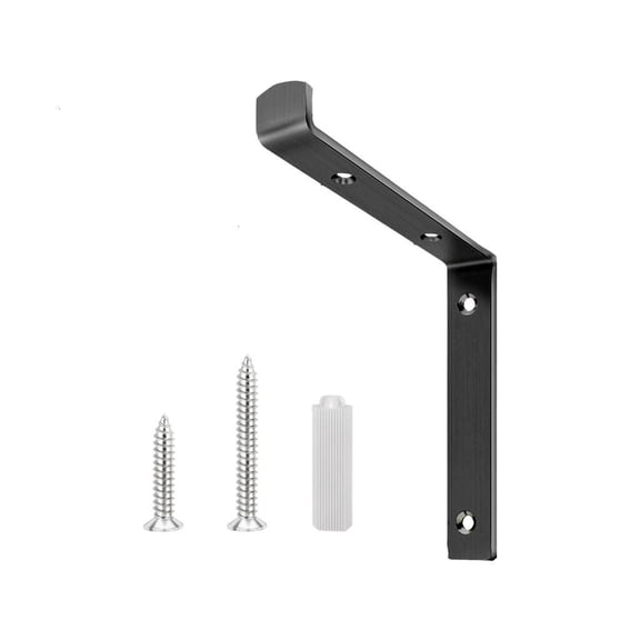 Yammee Stainless Steel Floating Shelf Bracket Wall Mounted Shelving Supports Brackets L Shaped Corner Bracket with Screws