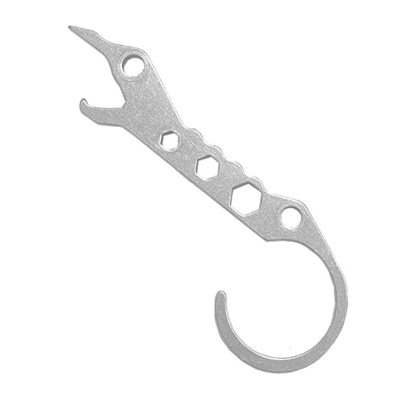 Yammee Stainless Steels Multifunctional Outdoor Tool Small Crowbars Open Wrench Window Breaker Outdoor Camping Tool Enduring