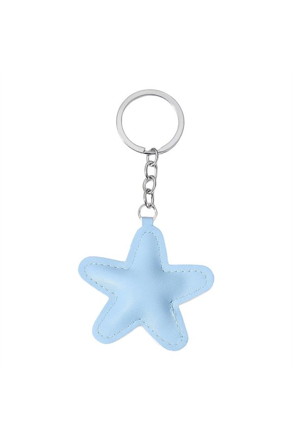 Yammee Star Shaped Keychain Five-Pointed Star Pendant Keyring Couple Key Chain Pendants