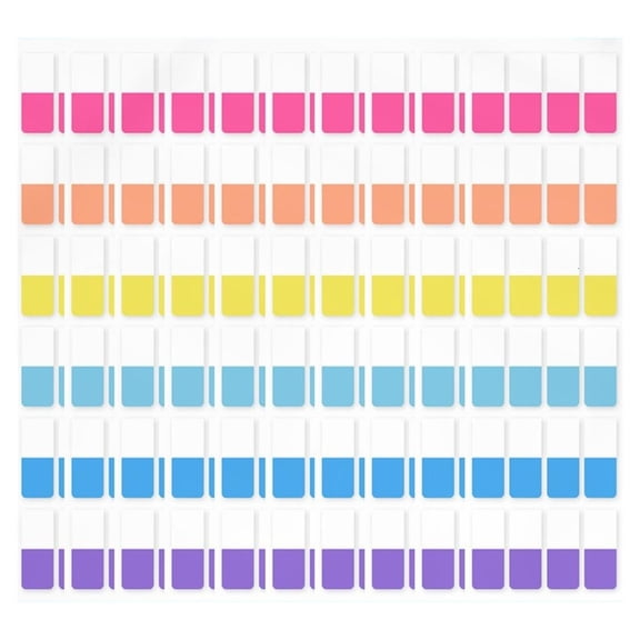 Yammee Stick Tabs for Notebooks, Writable & Repositionable Stick Index Tabs Book Tabs
