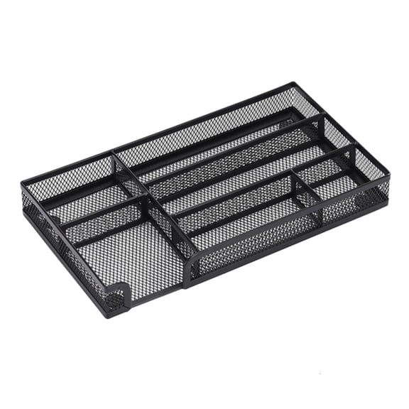 Yammee Sturdy Metal Office Drawer Organizers Tray Desktop Storage Container For Pens Files Paper Clip
