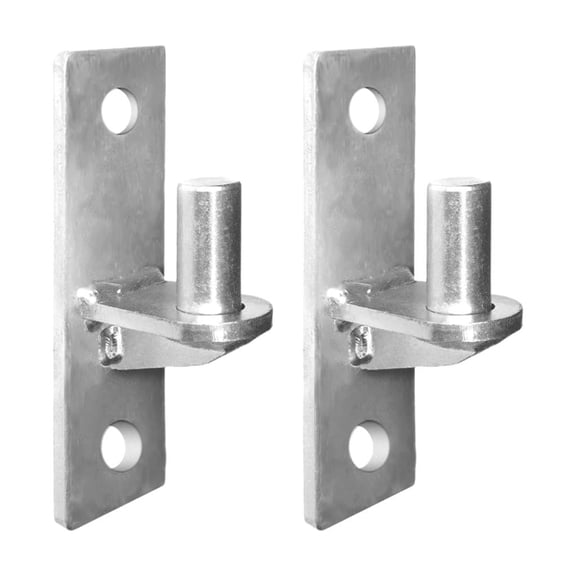 Yammee Sturdy Stainless Steel Wall Plate Gate Hinges 2 Pack for Chain Link Fence