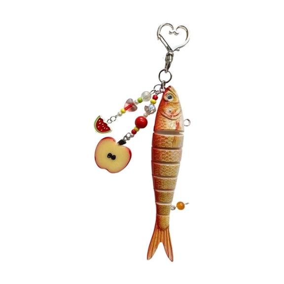 Yammee Stylish Fish Key Fob For Keys Bags Luggage Trendy User Friendly Accessory