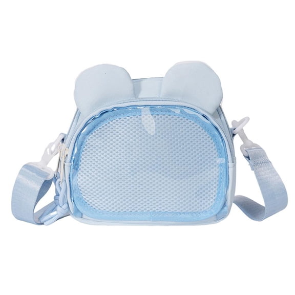 Yammee Stylish Ita Bag Crossbody Bag With Clear Badge Display Holder Shoulder Purse