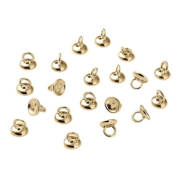 Yammee Stylish Pearls Clasp Closures Versatile Pearls Bead End Hat Adornment for Necklace Bracelet Finishing Crafting