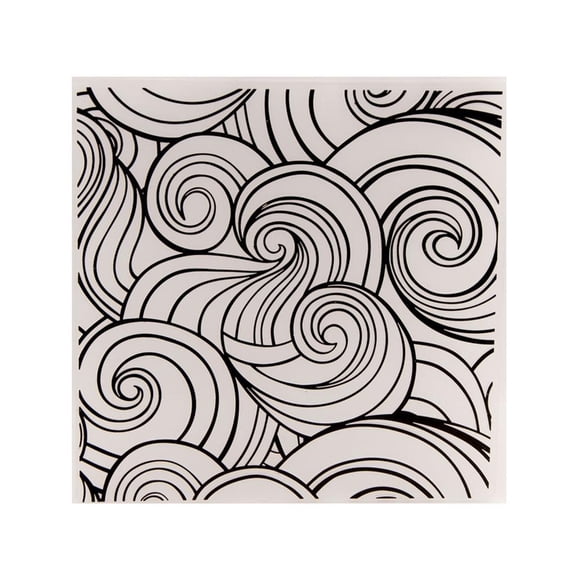Yammee Swirl Plastic Embossing Folder Template Scrapbooking Photo Album Card Making DIY