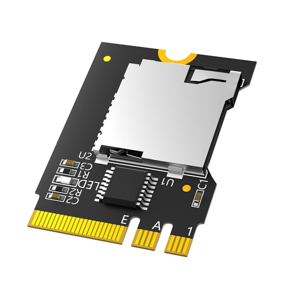 Yammee T-Flash Card Adapter NGFF M.2 Key A+E T-Flash Card Reader for Desktop Laptop