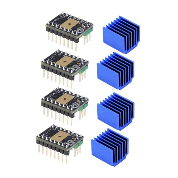 Yammee TMC2226V1.0 Stepper Driver MKS TMC 2226 2209 Engine Stepping Controller Module for 3D Printer Motor Driver with Heatsink