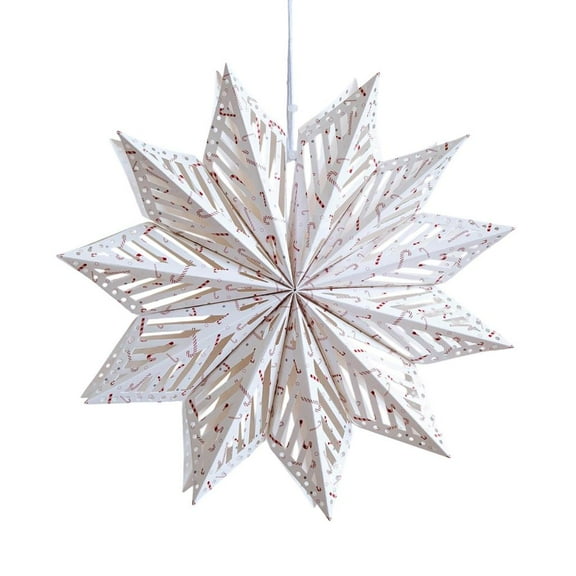 Yammee Textured Snowflake Ceiling Danglers Tear Resistant Paper Perfect For Holiday Parties