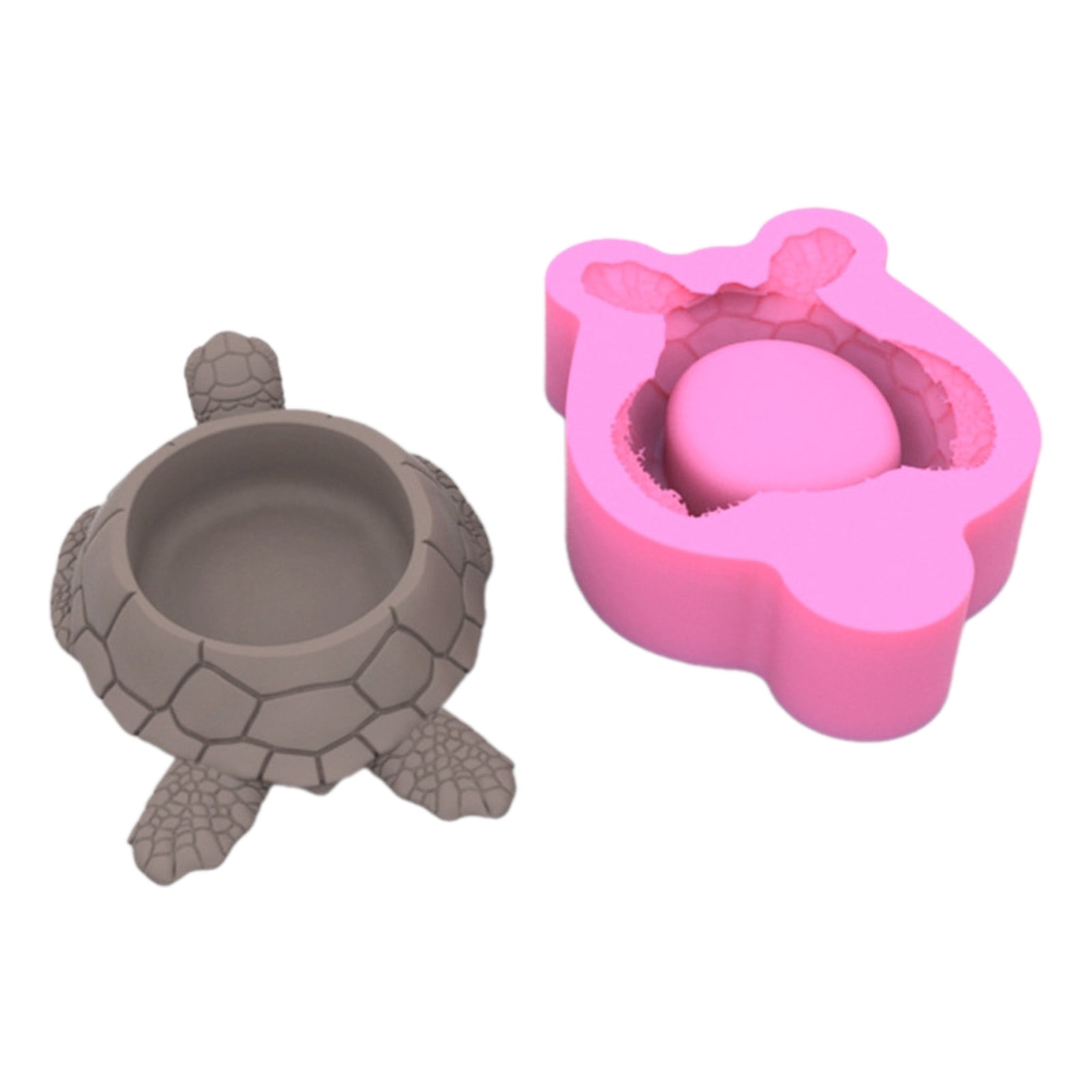 Tortoise Shaped Silicone Moulds Silicone Flowerpots Molds for Epoxy Resin, Holder Tealight Stand Home Decoration