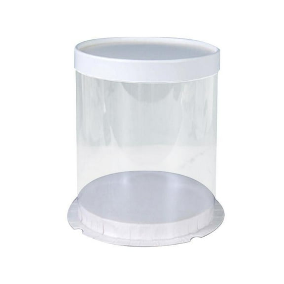 Yammee Transparent Round Gift Box Cake Boxes Birthday Wedding Dessert Wrapping for Case