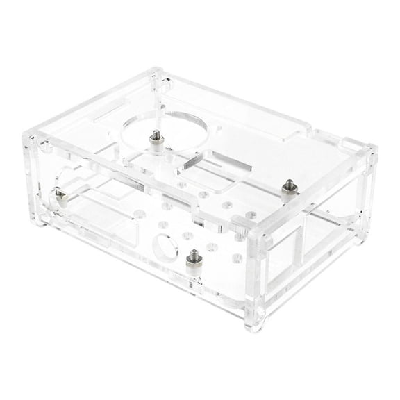 Yammee Transparent Shell Cover for Banana Pi M2 Berry Acrylic Case Enclouse Clear Box with Cooling Fan (Optional)