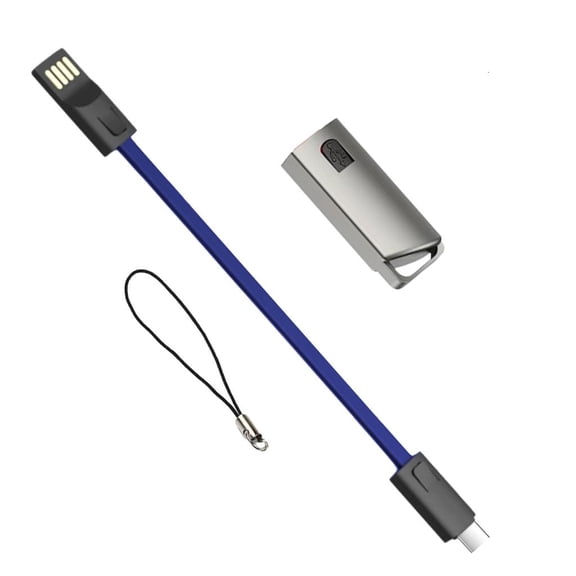 Yammee Travel Friendly USB to Type C Data Cord 2.4A Fast Charge Stable Output Keychain