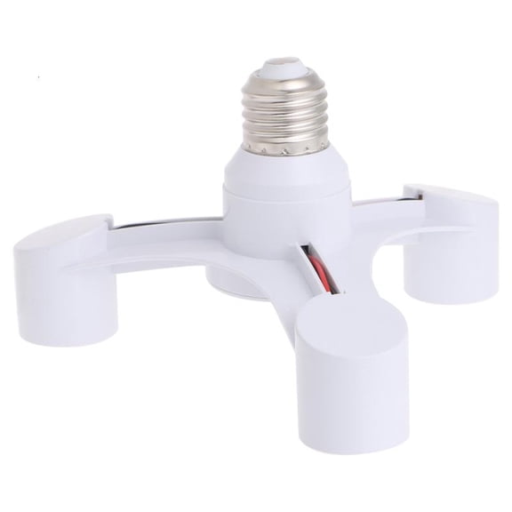 Yammee Triple Socket Converter PC Texture Perfect for Three LED Bulbs Suitable for Home